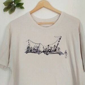 Spiegel World T Shirt Size Large Cream Beige